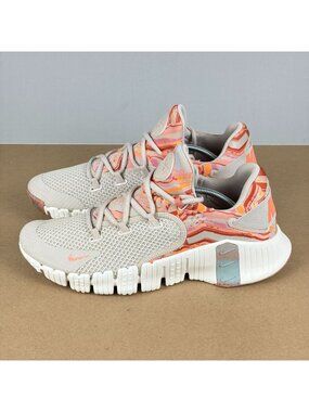 Nike Free Metcon 4 Desert Sand Athletic Shoes Womens 11.5 Beige Coral Low Top